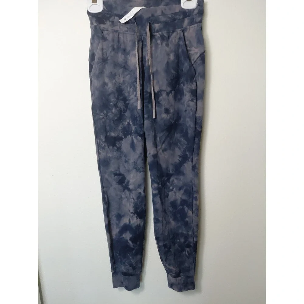 Lululemon Joggers Women's Sz 4 Gray Tie Dye Redy to Rulu Jogger Stretch Soft